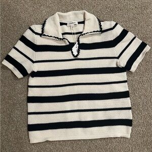 Black & White Soaked brand Crotchet top.